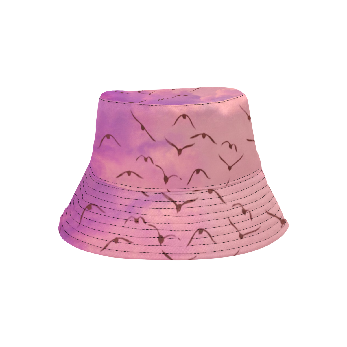 Trendy Birds, pink by JamColors All Over Print Bucket Hat