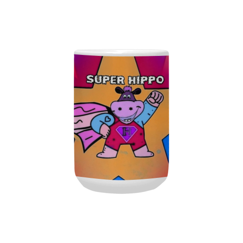 Super Hippo Popart by Nico Bielow Custom Ceramic Mug (15OZ)