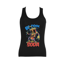 Be Cool As Soda Women's Shoulder-Free Tank Top (Model T35)