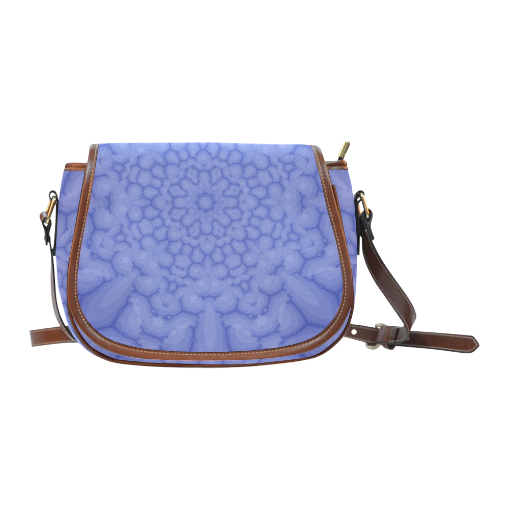 Fantasia Basic Purple FLoral Saddle Bag/Large (Model 1649)