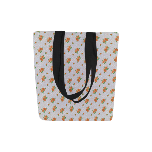 Roses and Pattern 1A by JamColors Canvas Tote Bag (Model 1657)