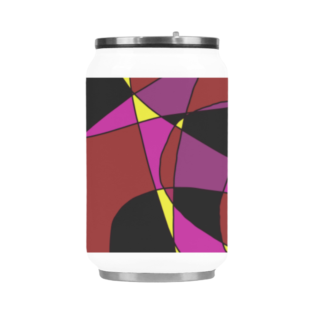 Multicolor Abstract Design S2020 Stainless Steel Vacuum Mug (10.3OZ)