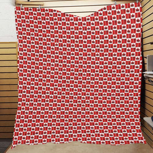 Canadian Flag Quilt 60"x70"