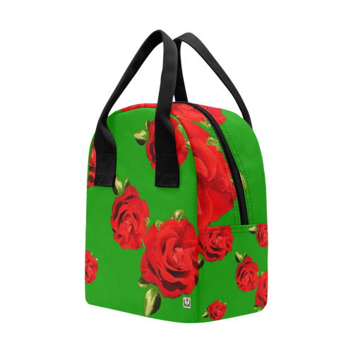 Fairlings Delight's Floral Luxury Collection- Red Rose Zipper Lunch Bag 53086b5 Zipper Lunch Bag (Model 1689)