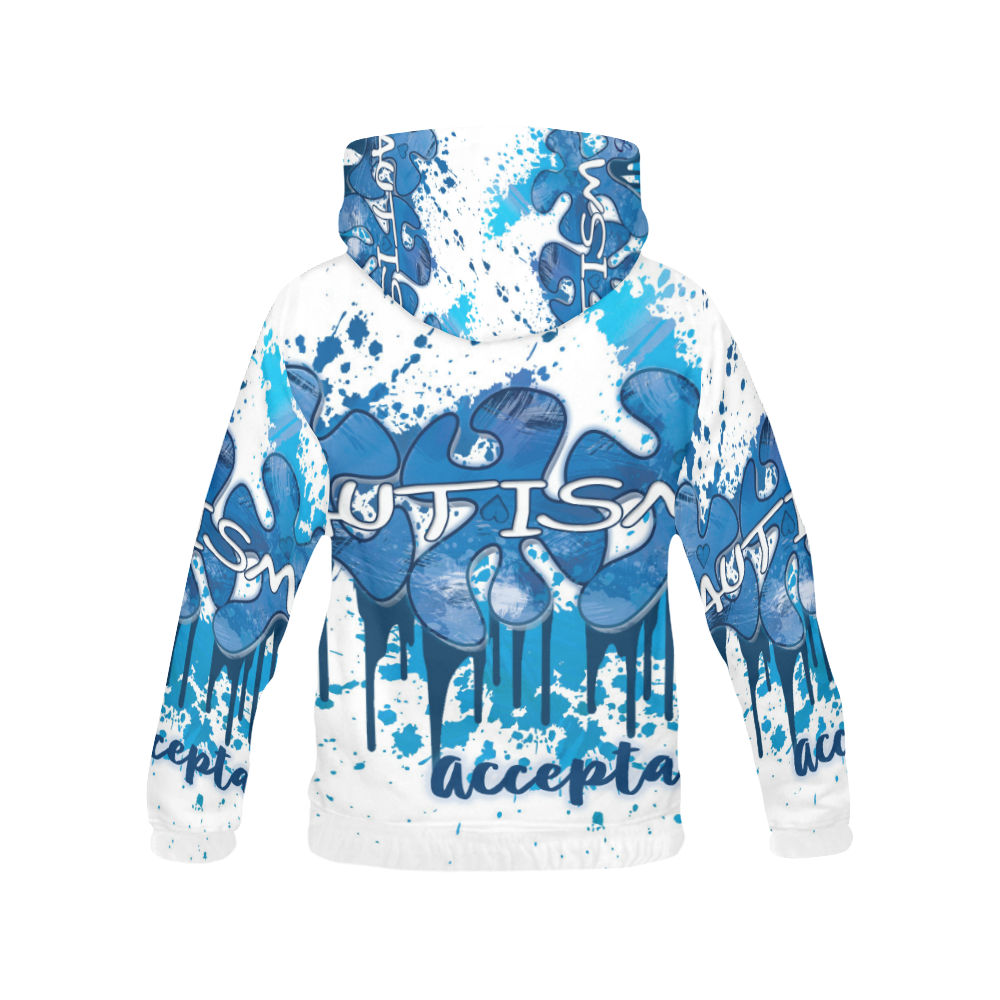 Autism Hoody All Over Print Hoodie for Women (USA Size) (Model H13)