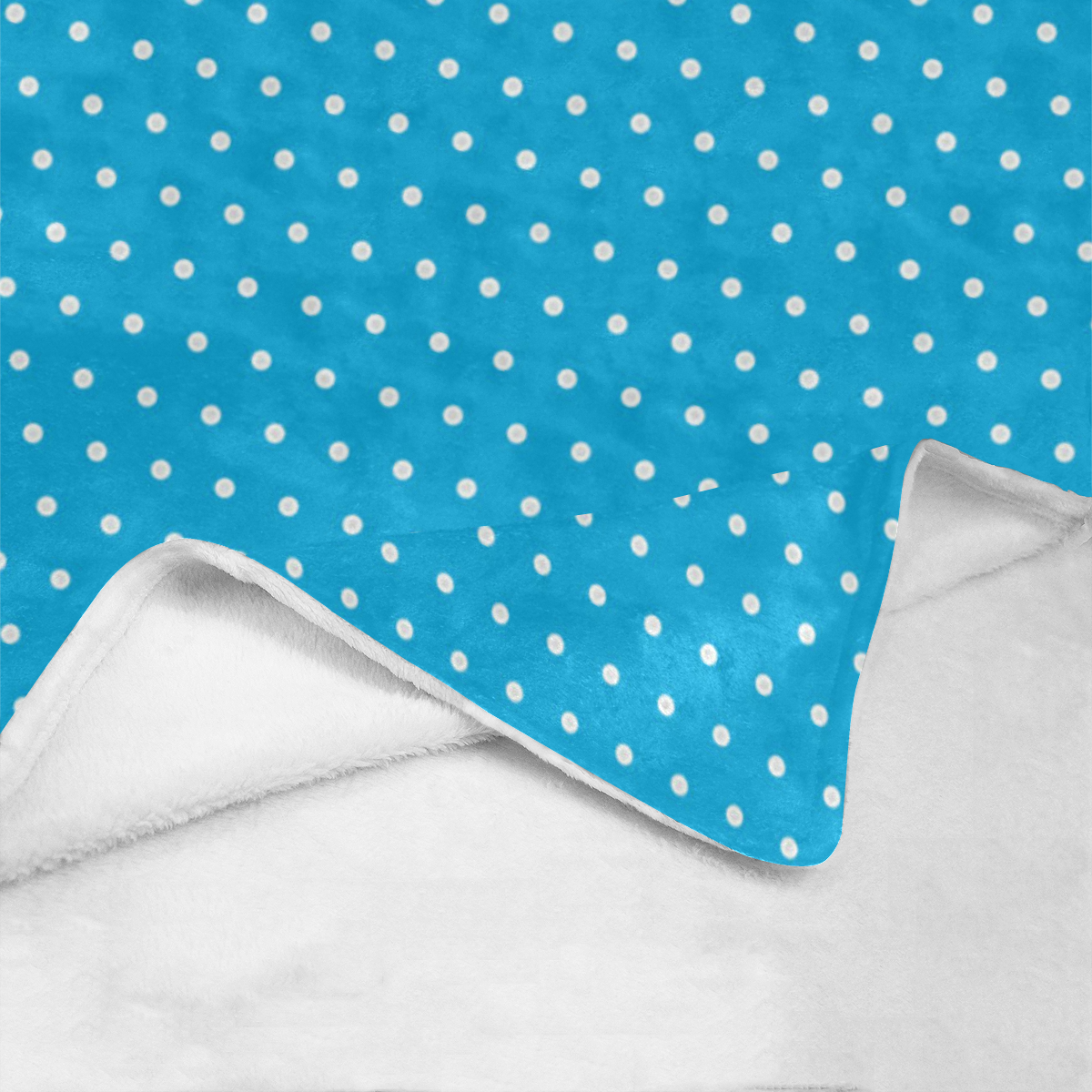 Polka Dot Pin SkyBlue - Jera Nour Ultra-Soft Micro Fleece Blanket 60"x80"