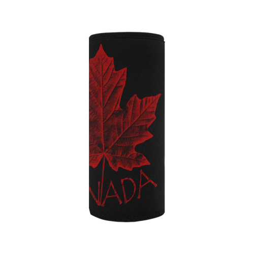 Canada Maple Leaf Vintage Neoprene Water Bottle Pouch/Medium