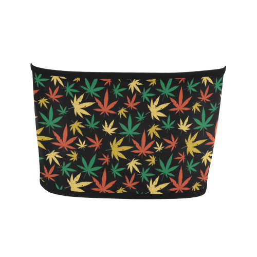 Cannabis Pattern Bandeau Top