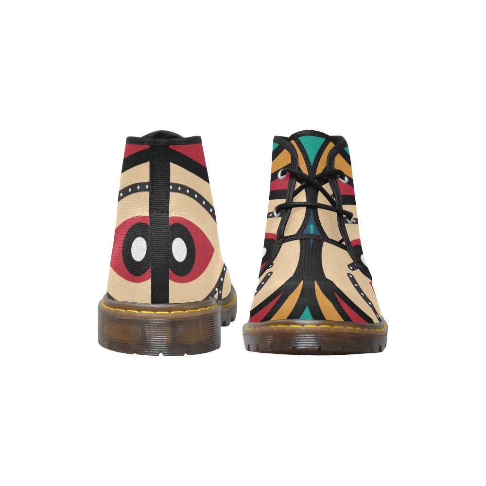 round luba Men's Canvas Chukka Boots (Model 2402-1)