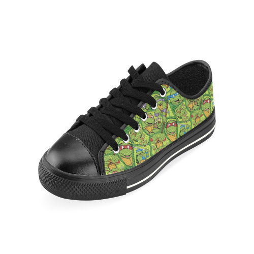 Teenage Mutant Ninja Turtles (TMNT) Low Top Canvas Shoes for Kid (Model 018)