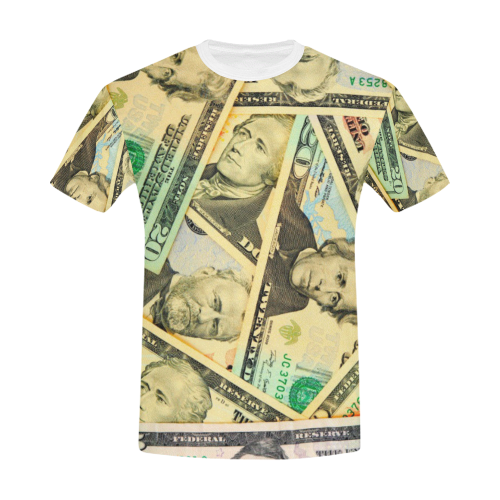 US DOLLARS All Over Print T-Shirt for Men/Large Size (USA Size) Model T40)