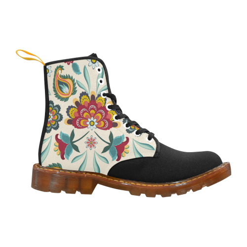 Awesome Batik Floral Martin Boots For Women Model 1203H