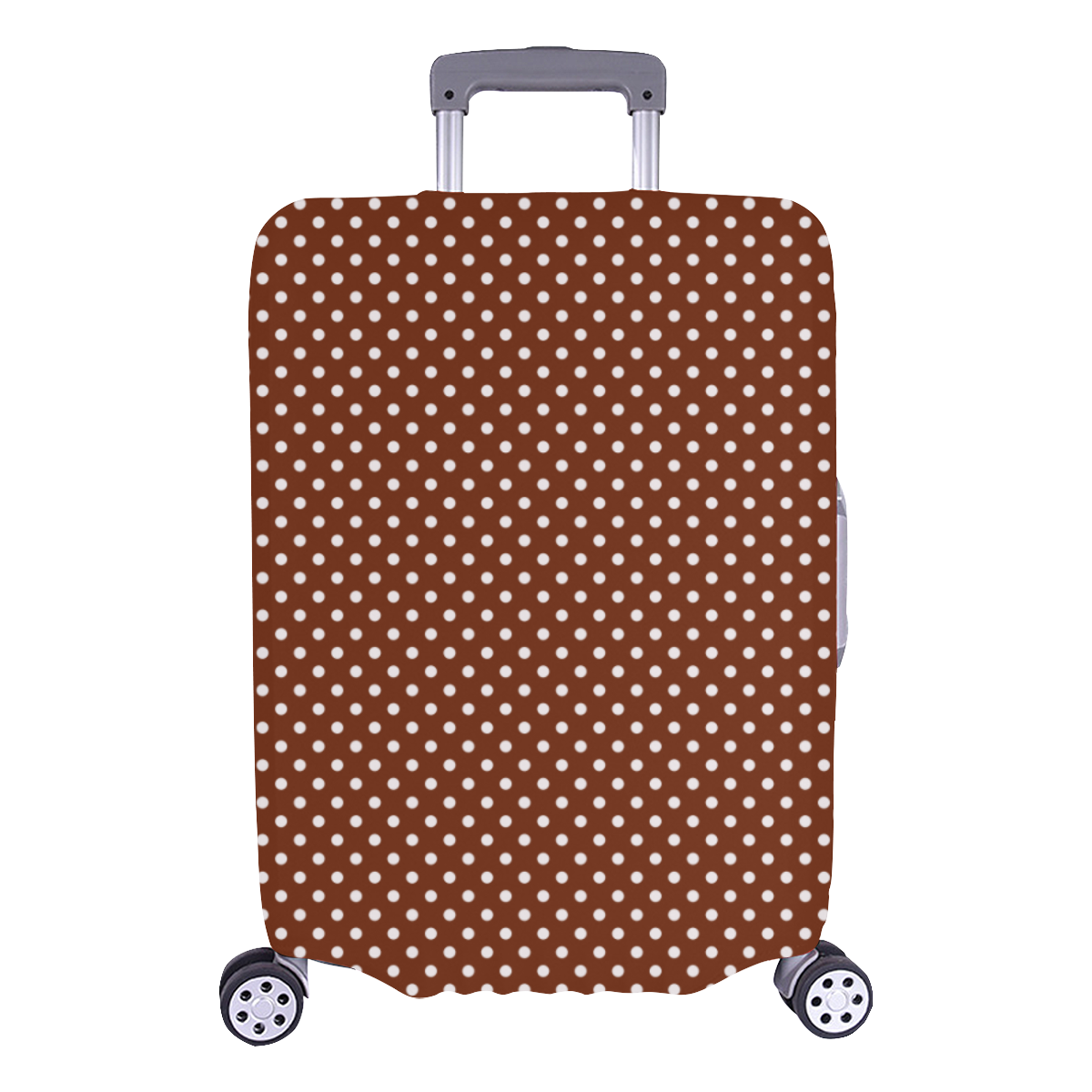 Brown polka dots Luggage Cover/Large 26"-28"