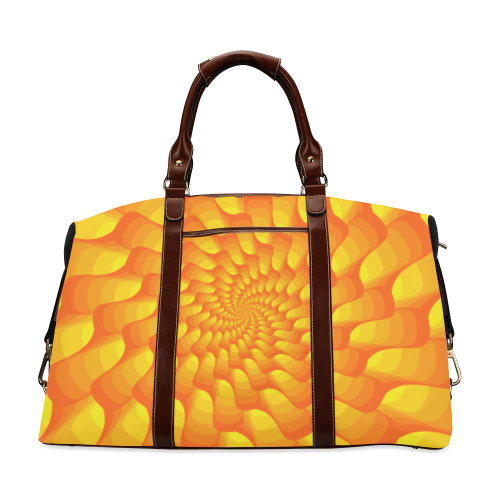 Orange spiral Classic Travel Bag (Model 1643) Remake