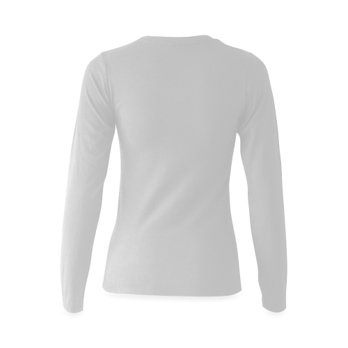 Sunny Women's T-shirt long-sleeve (Black & Grey) Sunny Women's T-shirt (long-sleeve) (Model T07)