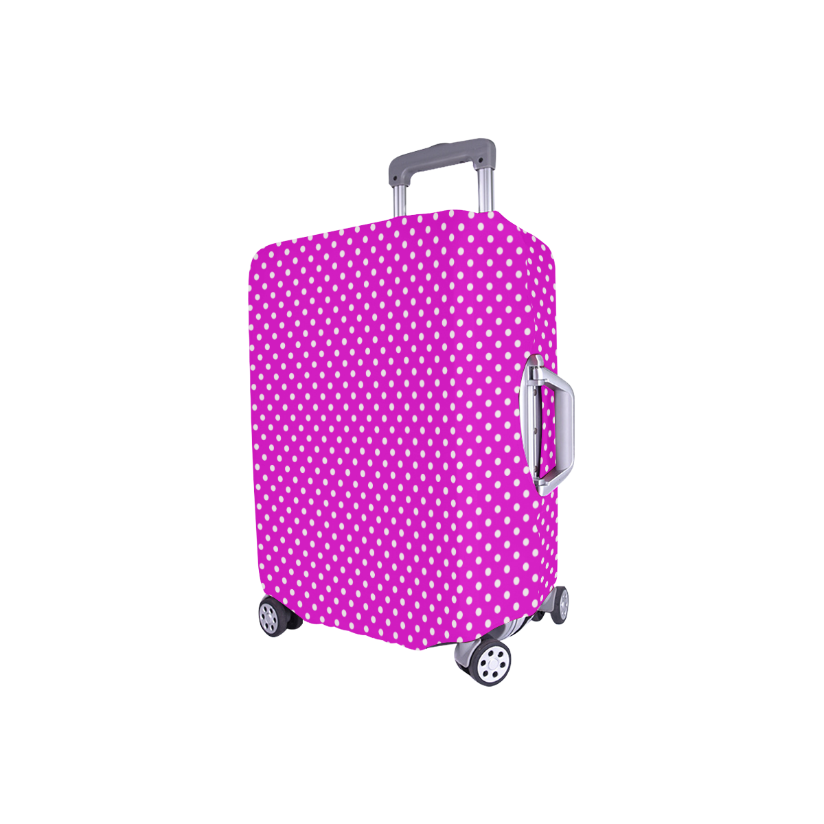 Pink polka dots Luggage Cover/Small 18"-21"