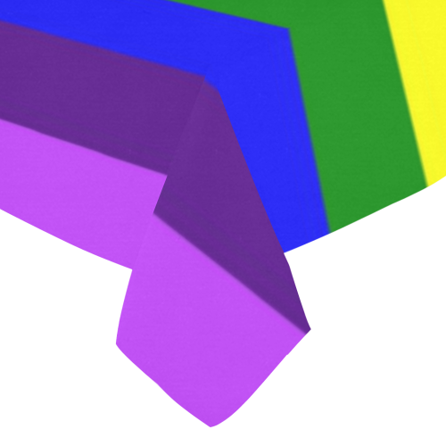 Rainbow Flag (Gay Pride - LGBTQIA+) Cotton Linen Tablecloth 52"x 70"