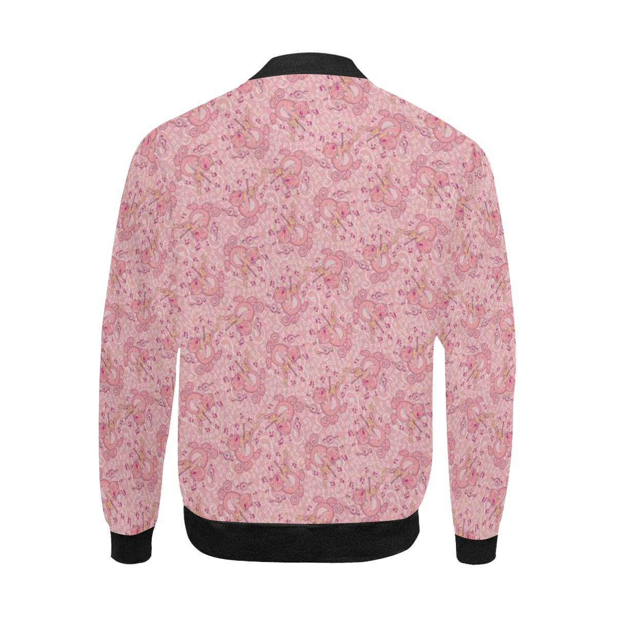 Cat with Violin Pattern All Over Print Bomber Jacket for Men (Model H31)