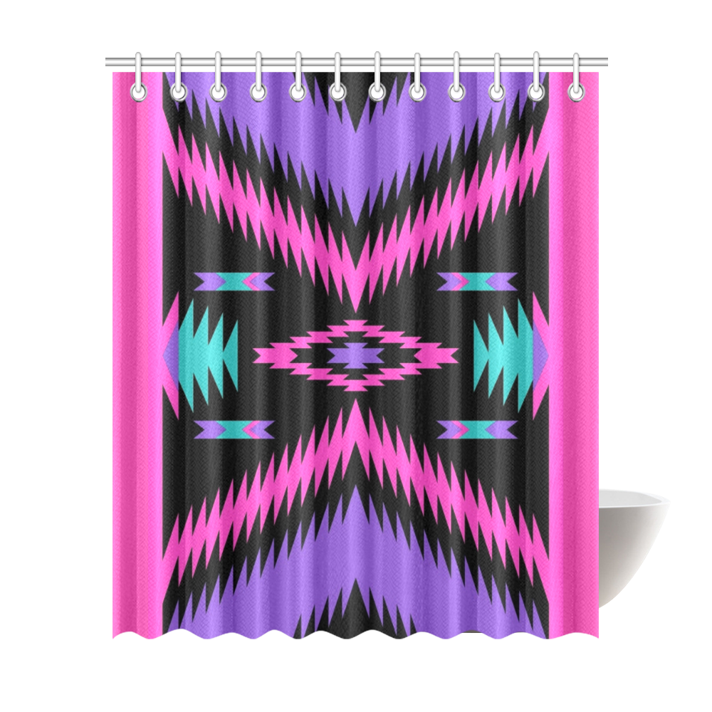 Aztec - Hot Pink Shower Curtain 72"x84"
