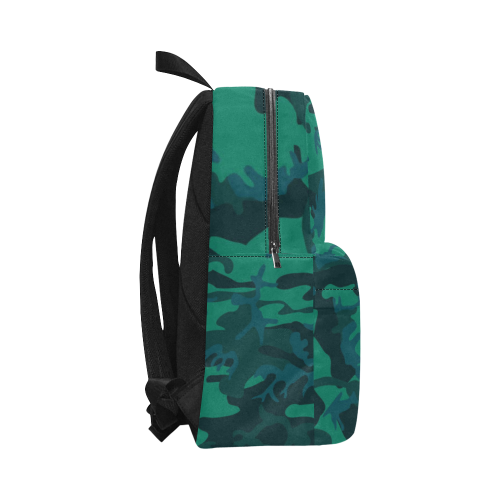 Green-Blue Camo Unisex Classic Backpack (Model 1673)