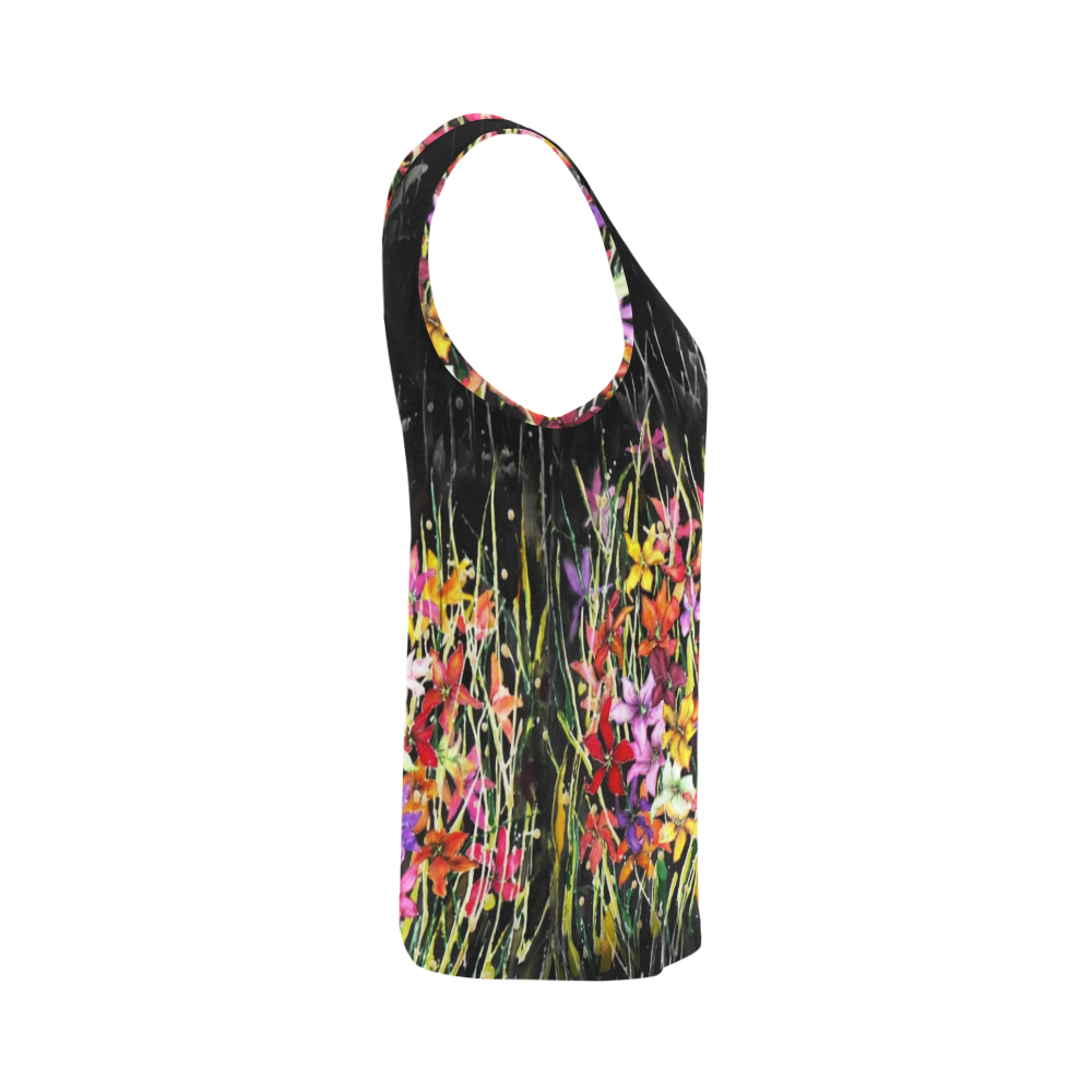 lily All Over Print Tank Top for Women (Model T43)