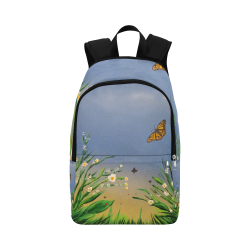 Butterfly Peace Fabric Backpack for Adult (Model 1659)