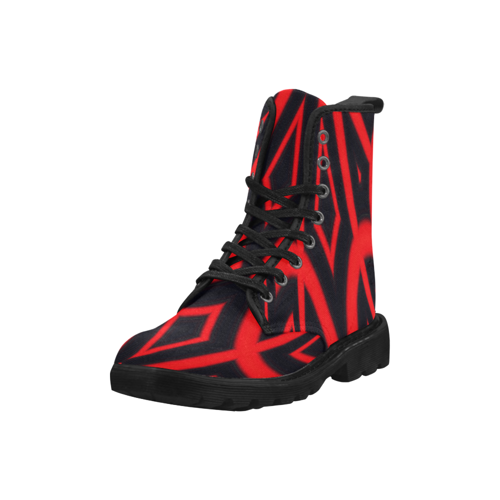 graffeti boots Martin Boots for Men (Black) (Model 1203H)