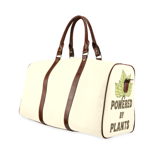 Powered by Plants (vegan) Waterproof Travel Bag/Large (Model 1639)