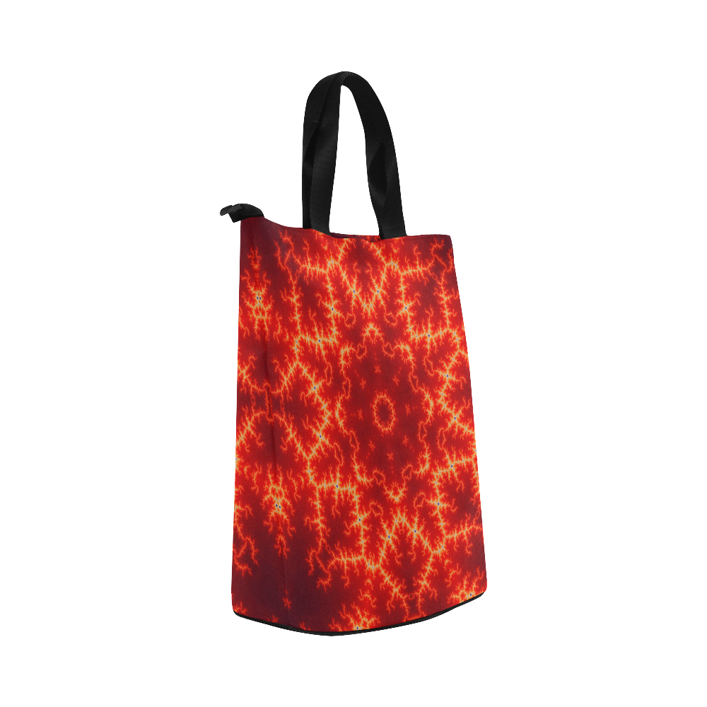 Burning Flames Nylon Lunch Tote Bag (Model 1670)