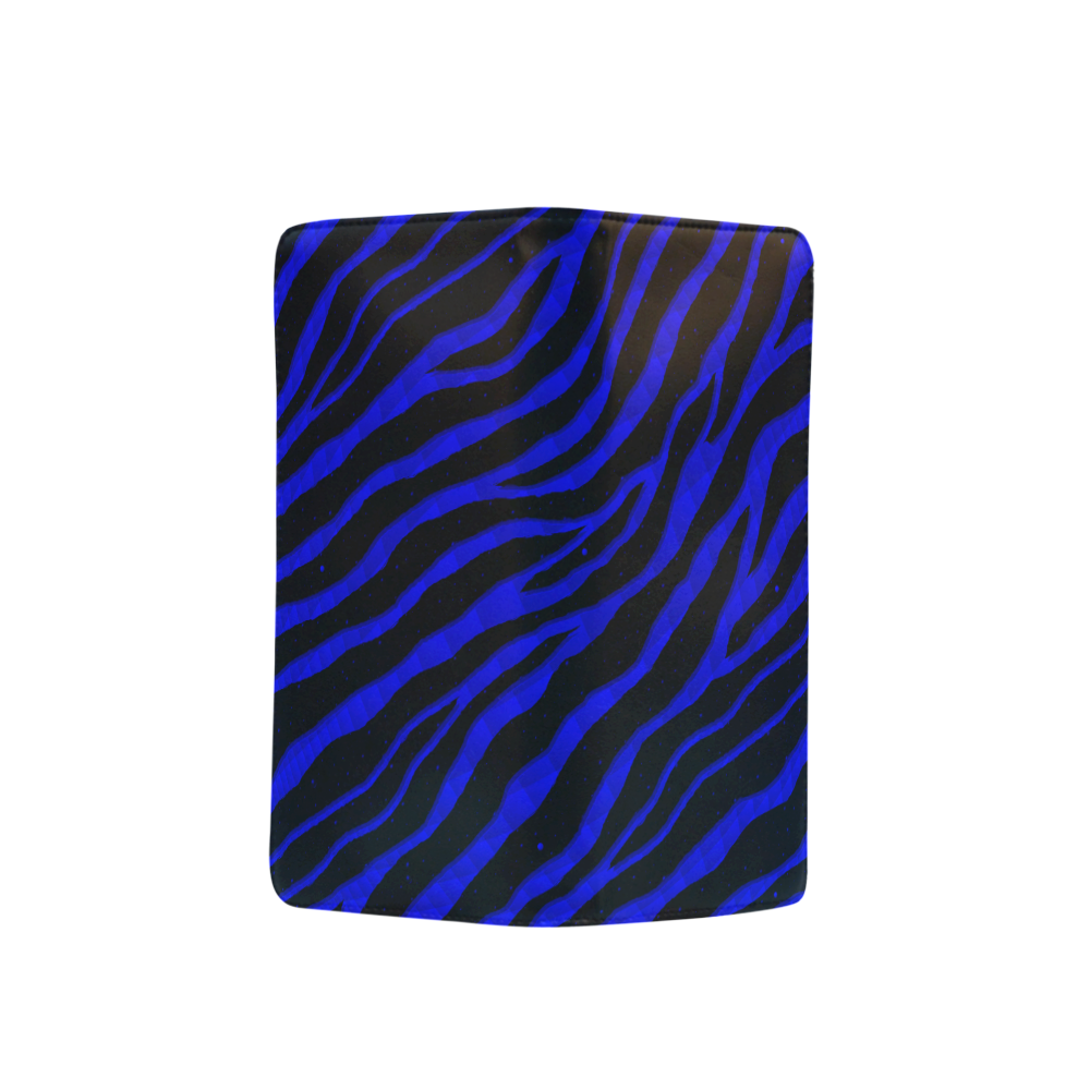 Ripped SpaceTime Stripes - Blue Men's Clutch Purse （Model 1638）