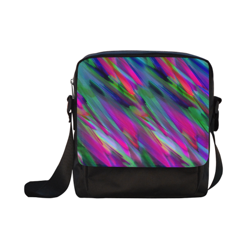 Colorful digital art splashing G400 Crossbody Nylon Bags (Model 1633)