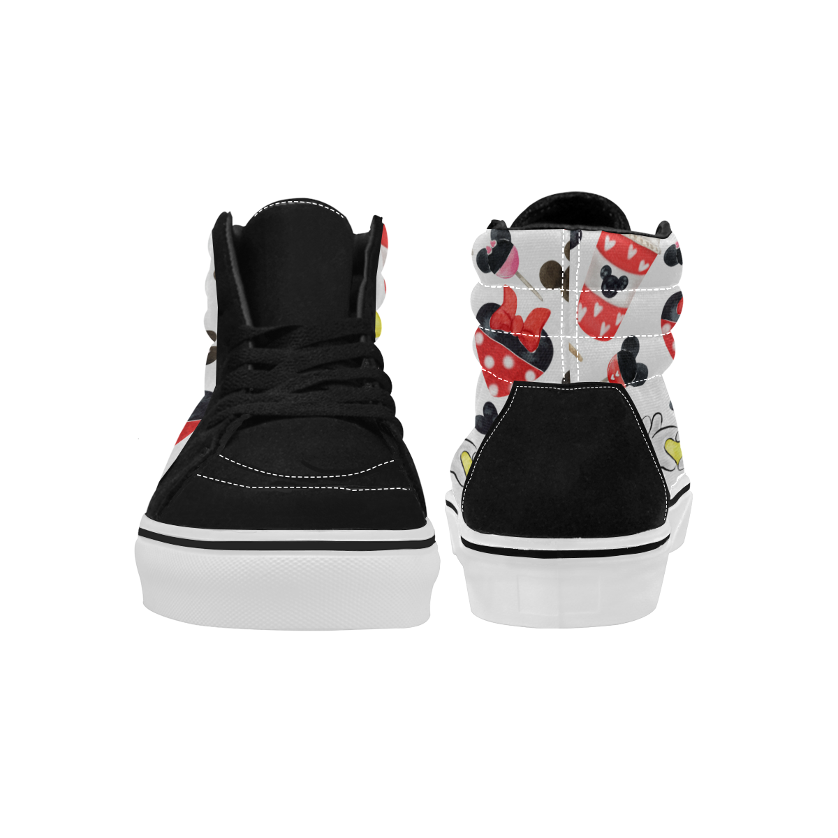 mickeylove4hightopvan Women's High Top Skateboarding Shoes (Model E001-1)