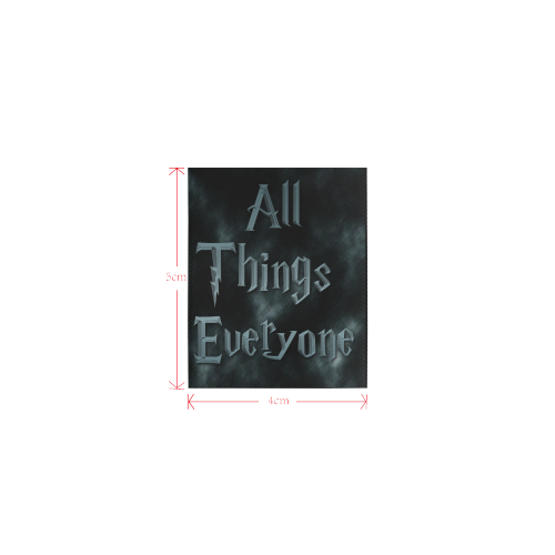All Thigs Everyone Logo Private Brand Tag on Tops (4cm X 5cm)