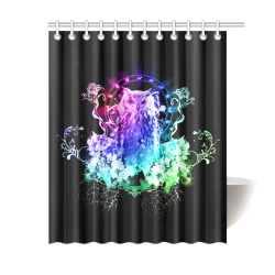 Colorful owl Shower Curtain 60"x72"