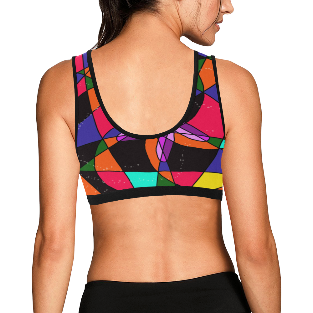 Abstract Design S 2020 Women's All Over Print Sports Bra (Model T52)