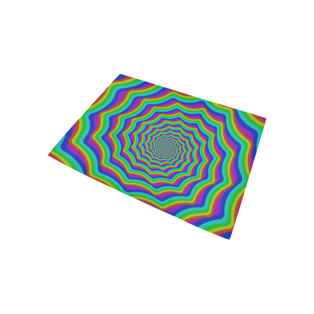 Rainbow shell vortex Area Rug 5'3''x4'