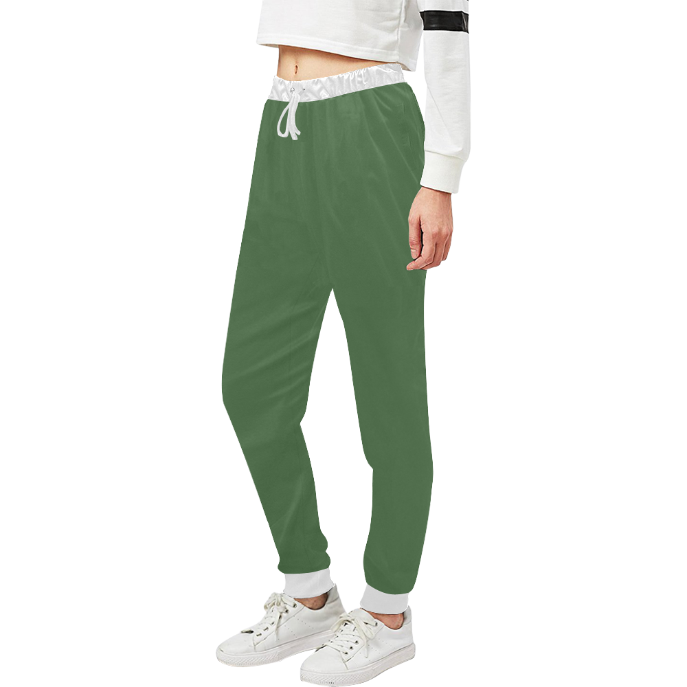 color artichoke green Unisex All Over Print Sweatpants (Model L11)