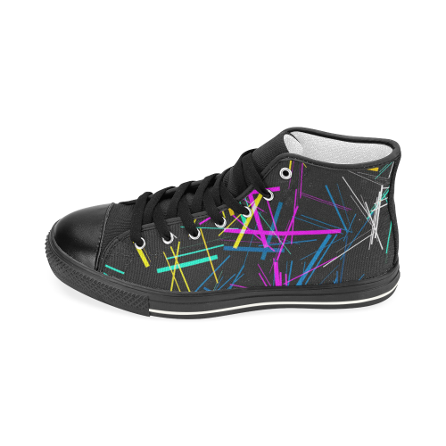 New Pattern factory 1A by JamColors Women's Classic High Top Canvas Shoes (Model 017)