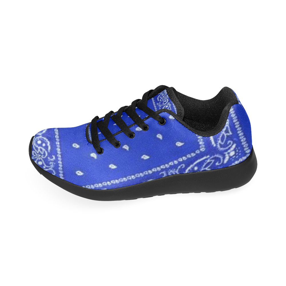 Blue Bandana-Black Men’s Running Shoes (Model 020)