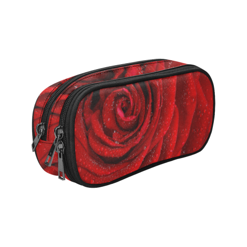 Red rosa Pencil Pouch/Large (Model 1680)