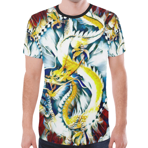 Awesome Oriental Dragon Graphic New All Over Print T-shirt for Men (Model T45)