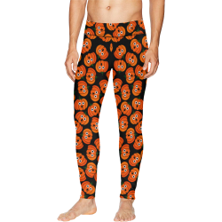 Spooked Halloween Pumpkins Men's All Over Print Leggings (Model L38)