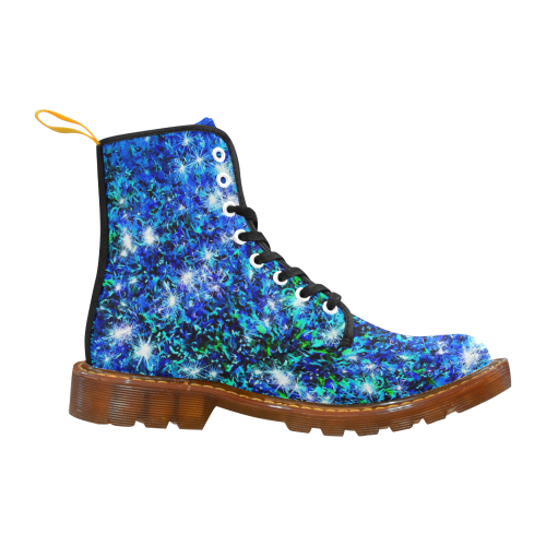 Sparkling Blue by Jera Nour Martin Boots For Women Model 1203H