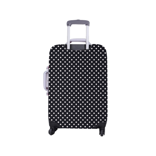 Black polka dots Luggage Cover/Small 18"-21"