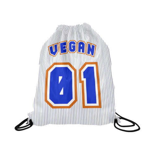 No. 1 Vegan Large Drawstring Bag Model 1604 (Twin Sides)  16.5"(W) * 19.3"(H)