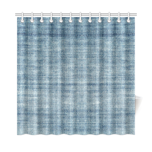 Jeans Pattern by K.Merske Shower Curtain 72"x72"