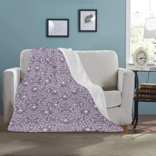 festive purple pearls Ultra-Soft Micro Fleece Blanket 30''x40''