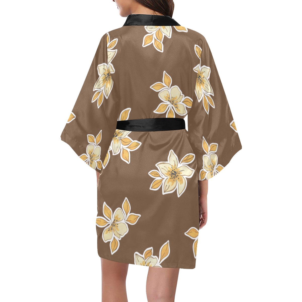 Brown Faith Kimono Robe
