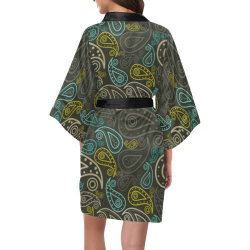 Paisley Seamless Kimono Robe
