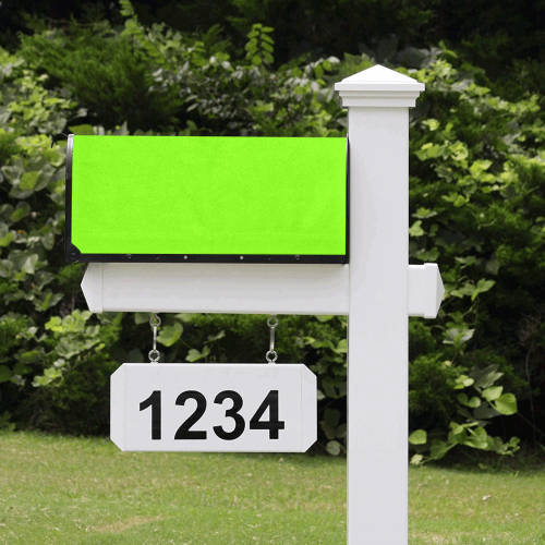 color chartreuse Mailbox Cover